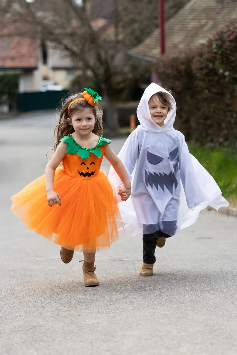 Spooky Ghost Poncho, 12-24 mnd