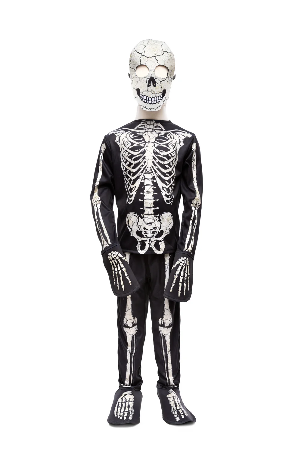 Glow In The Dark Skeleton, Shirt, Pants and Mask, 6-8 years