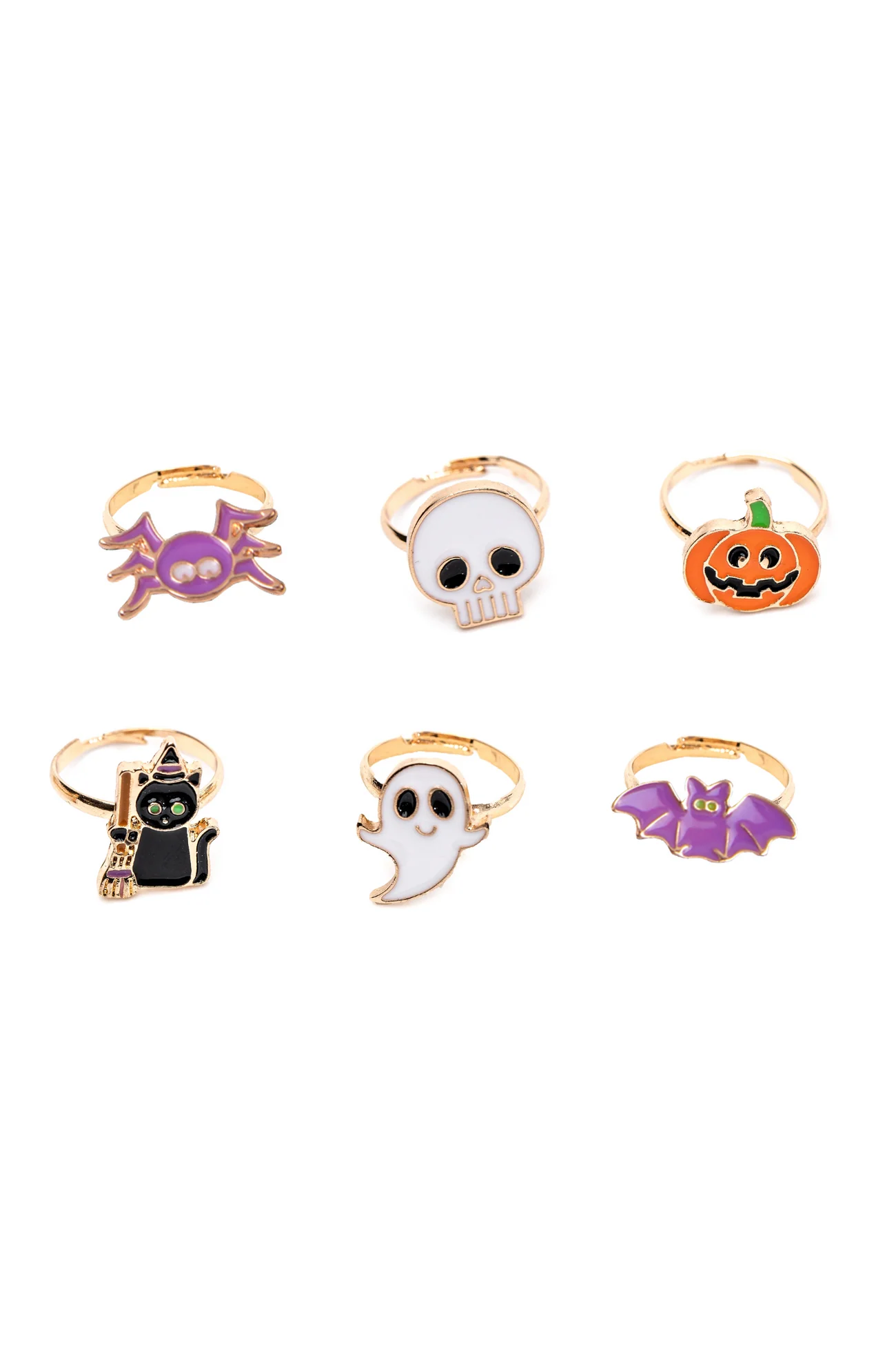 Spooky Wooky Halloween Rings. 24pc. GLOW IN THE DARK