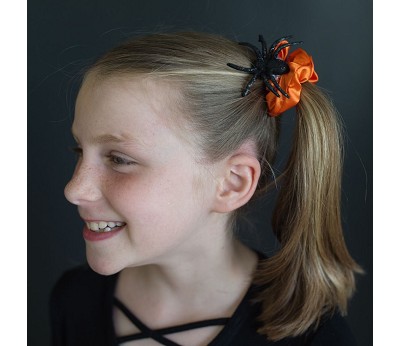 Halloween Scrunchies (spiders and bats) (18 pcs)