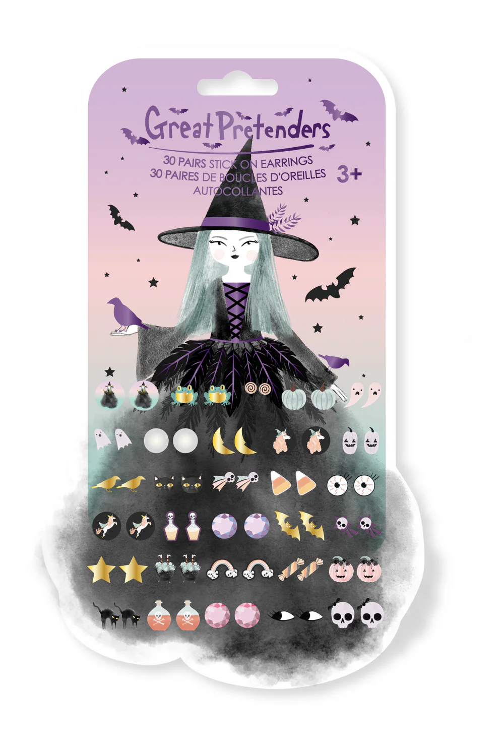 Natasha the Raven Witch Sticker  Earrings (30 pairs)