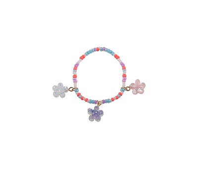 Boutique Shimmer Flower Bracelet