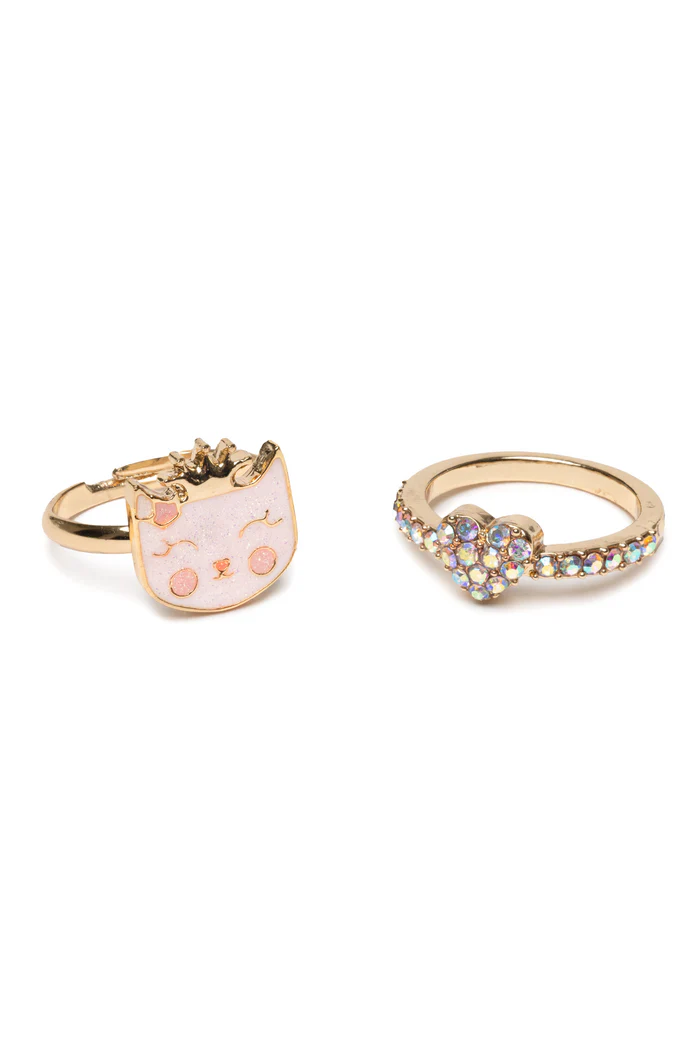Boutique Kitty Love Ring Set 2 Pcs