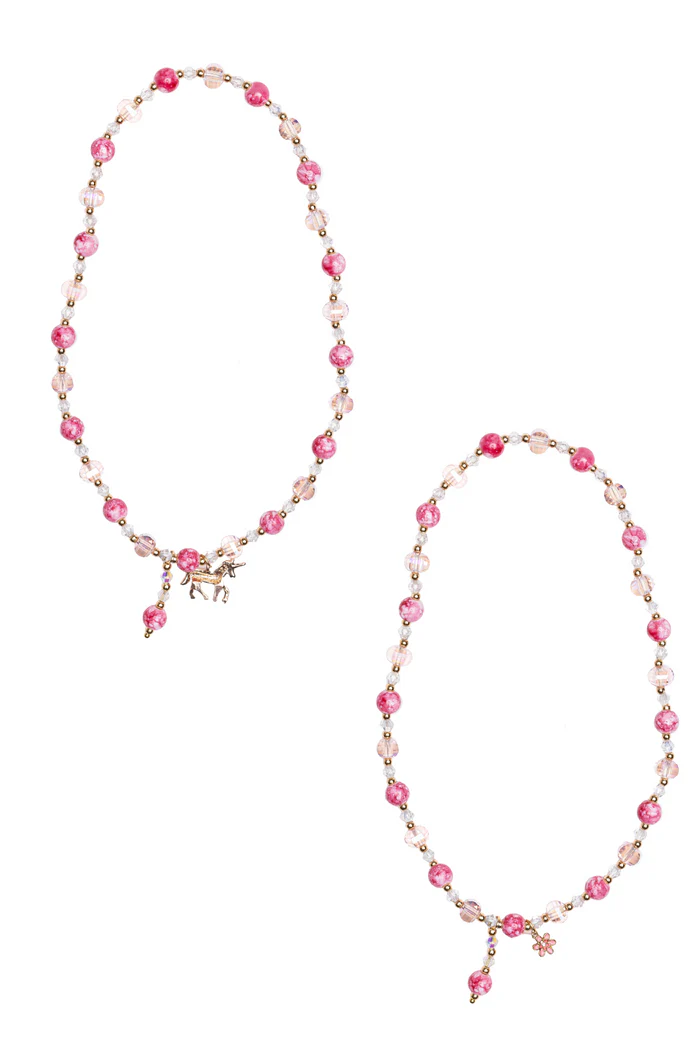 Boutique Pink Crystal Necklace assorted