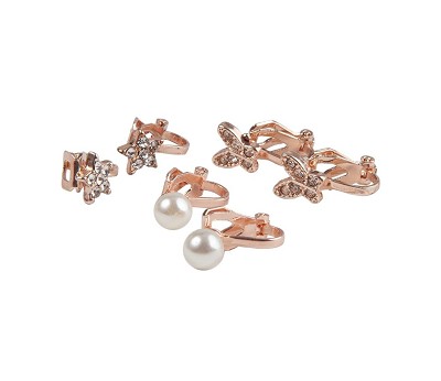 Boutique Dazzle Clip On Earrings. 3 Sets