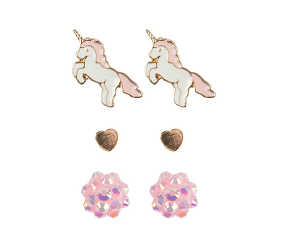 Boutique Unicorn Studded Earrings. 3 Sets
