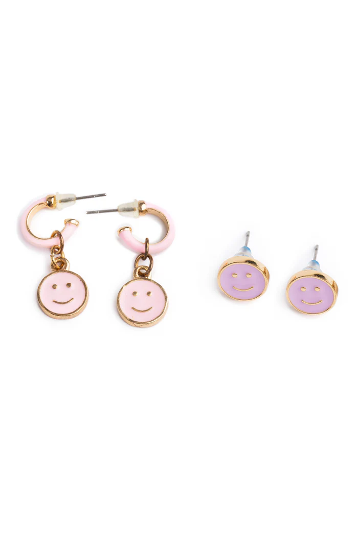 Boutique Chic all Smiles Earrings (2 pairs)