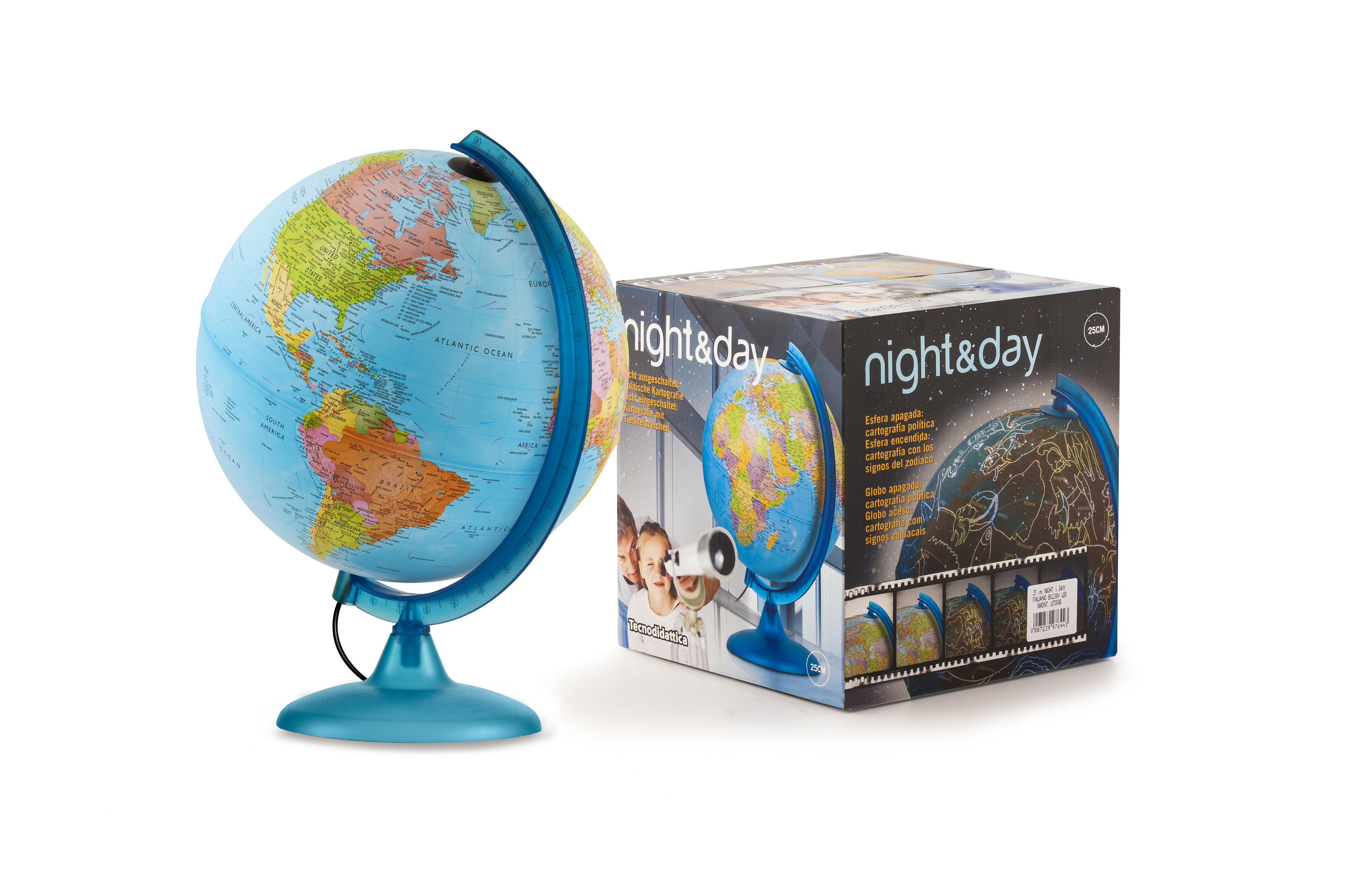 Globus night & day m/stjernehimmel 25 cm