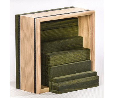 44 SQUARES : 40 coloured planks Green