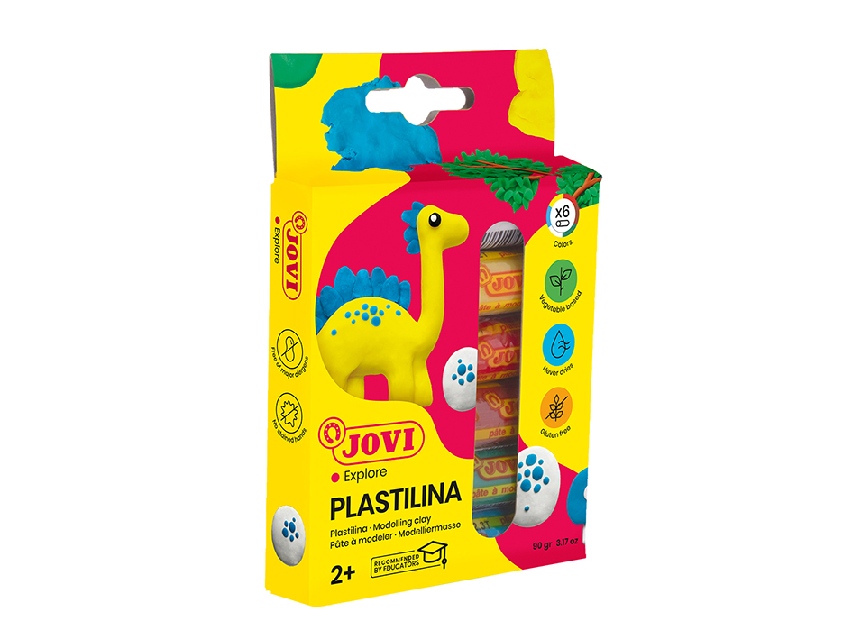 Jovi Plastilina Sett med 6 farger