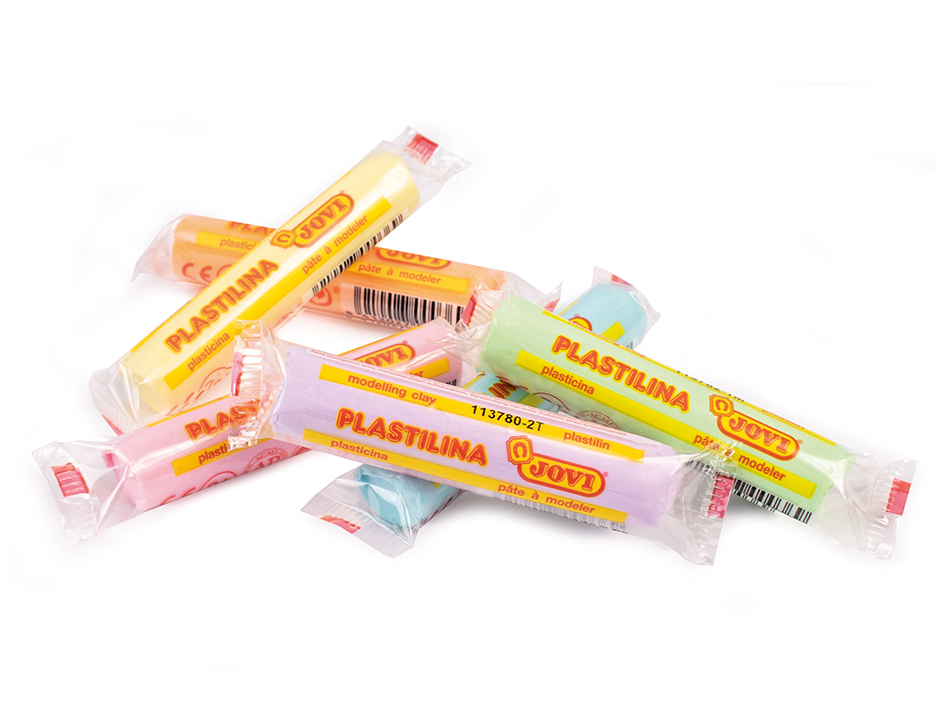 Jovi Plastilina Sett med 6 pastellfarger