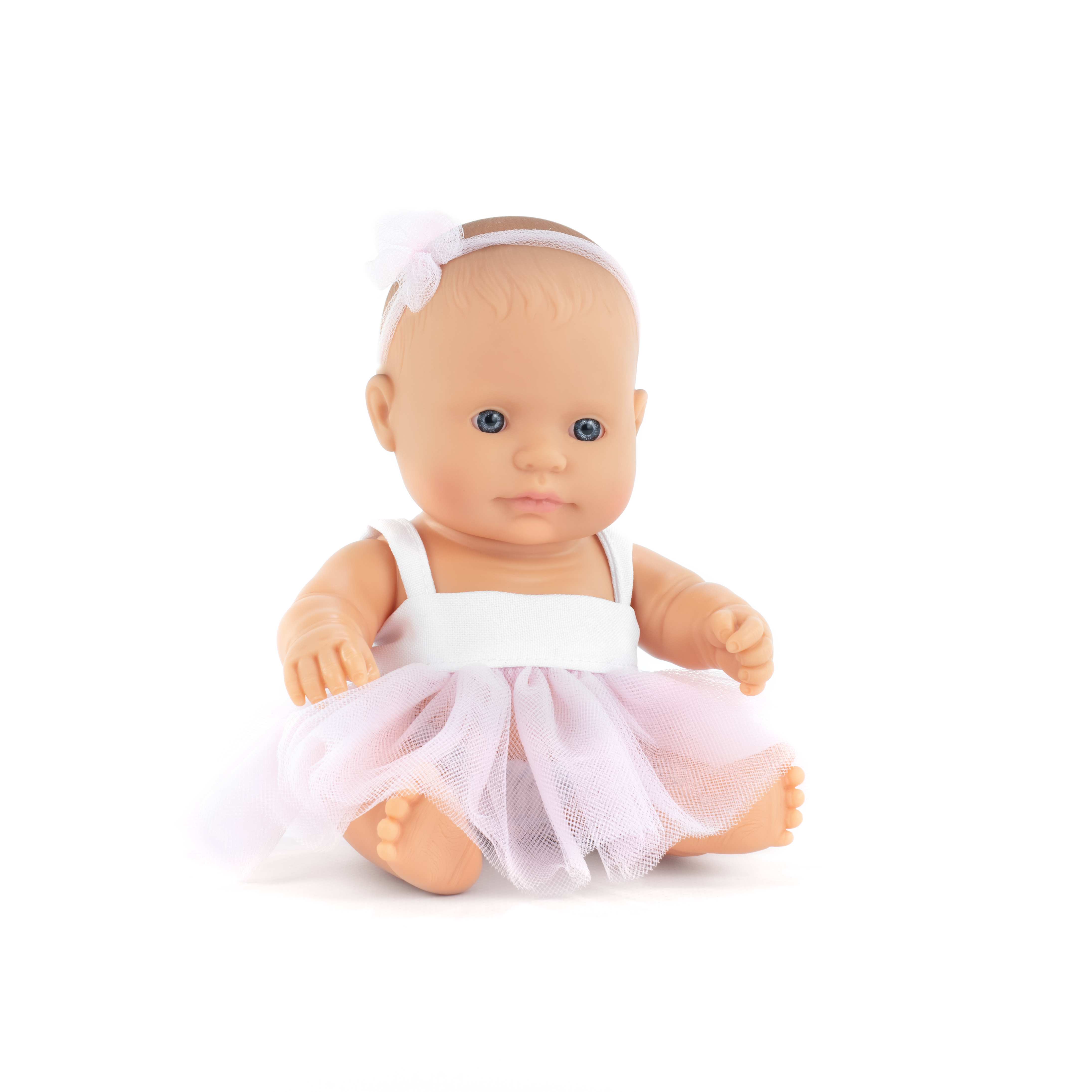 MF&M CAUCASIAN GIRL BABY DOLL 21CM