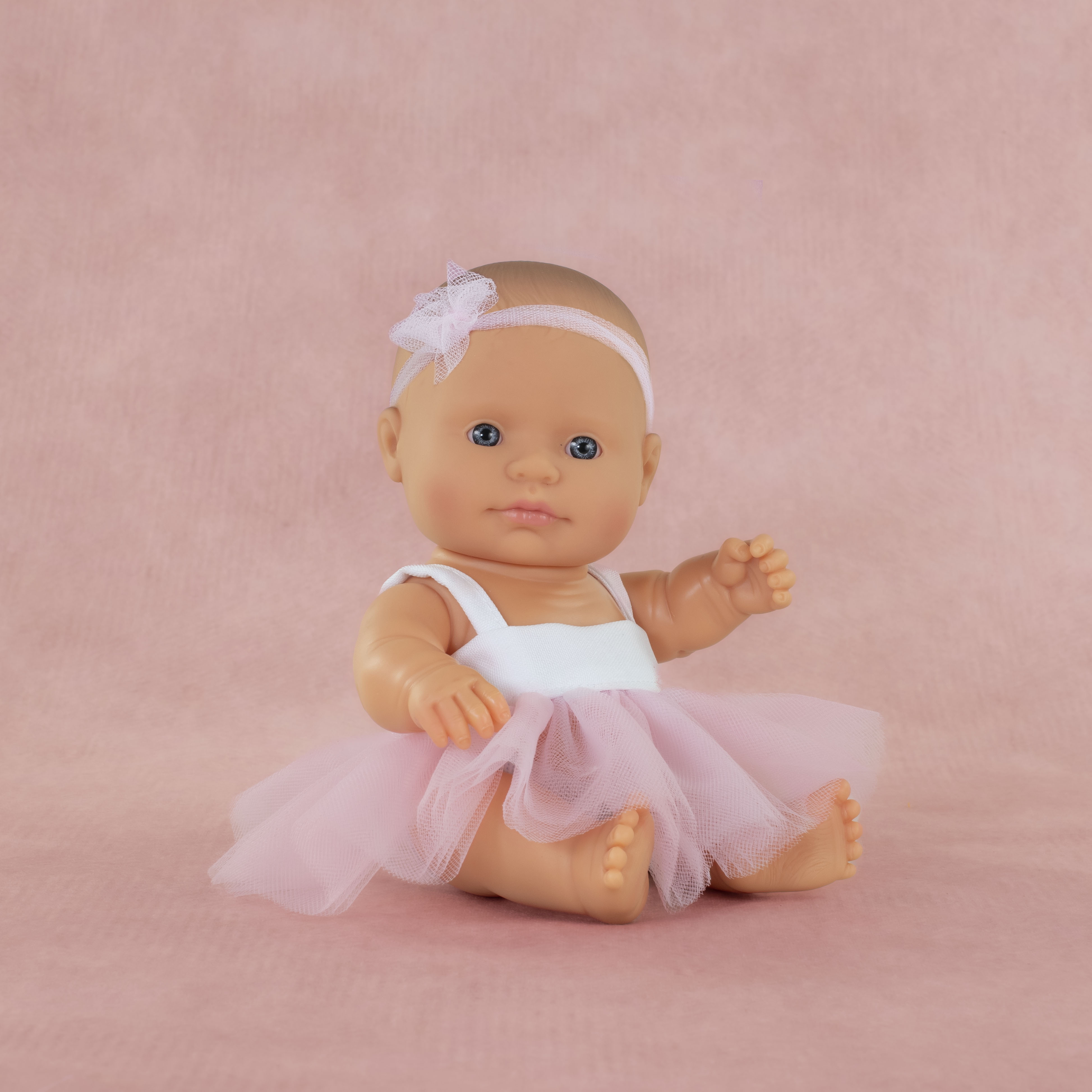 MF&M CAUCASIAN GIRL BABY DOLL 21CM