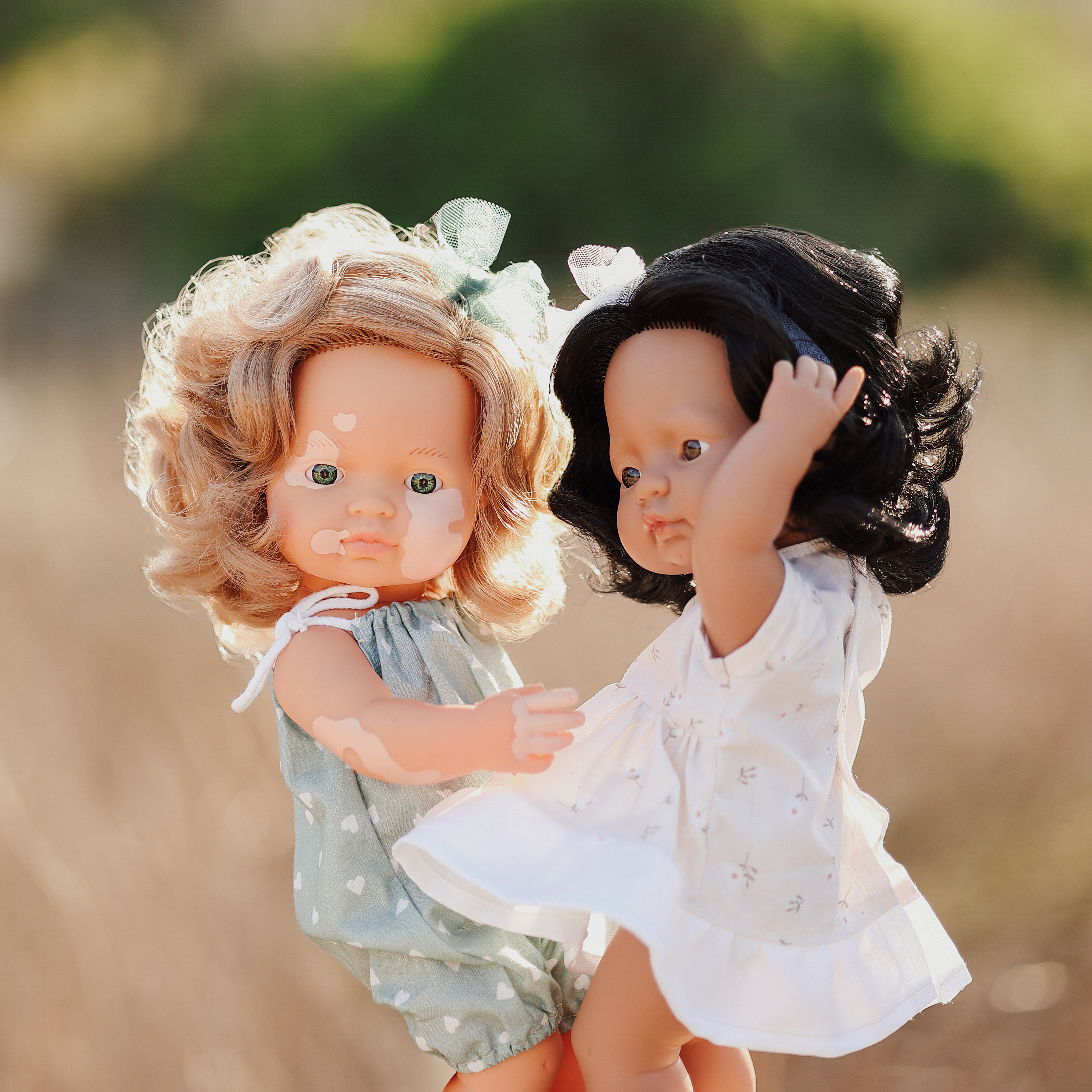 MF&M BABY DOLL GIRL W/VITILIGO 38CM