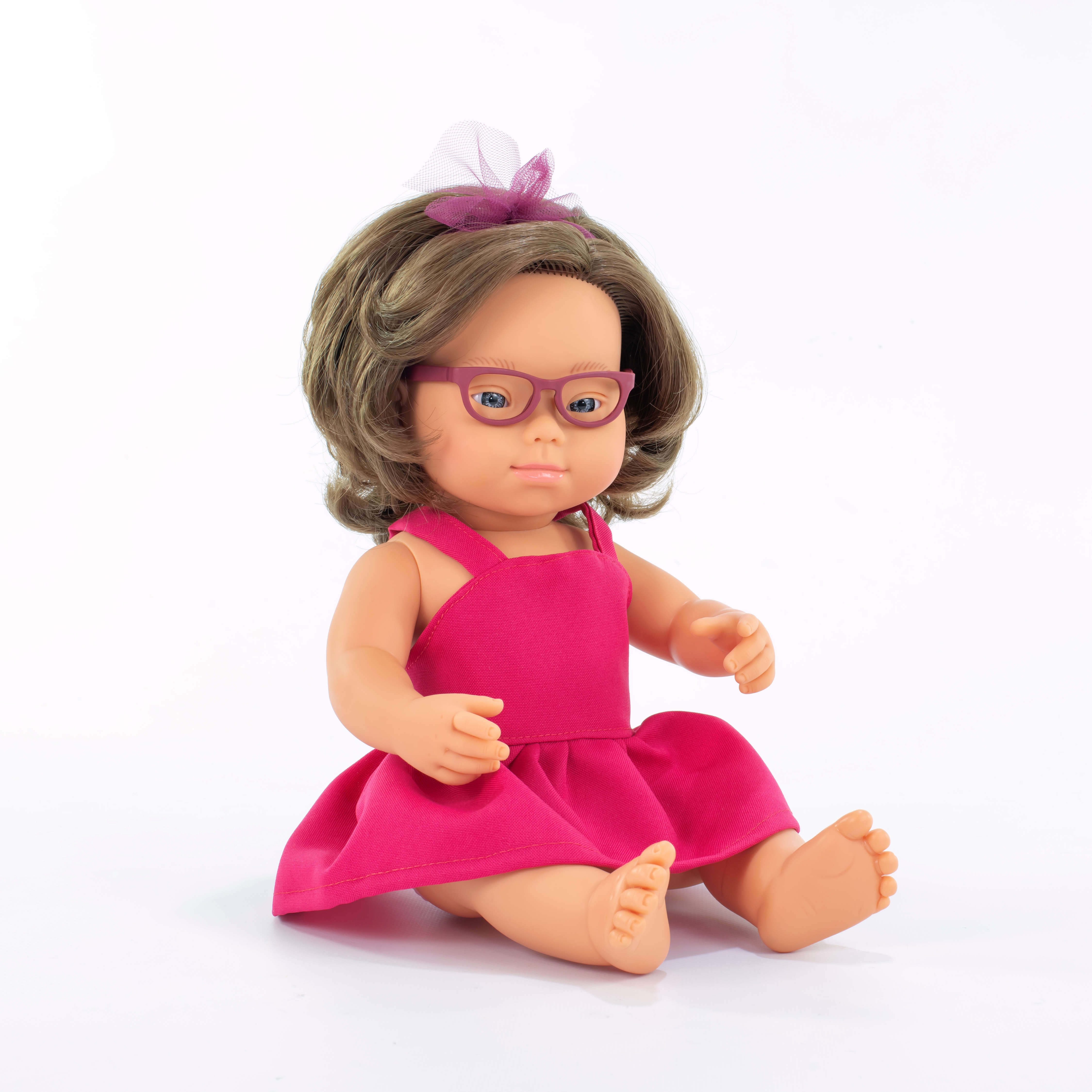 MF&M BABY DOLL GIRL W/DOWN SYND.38CM