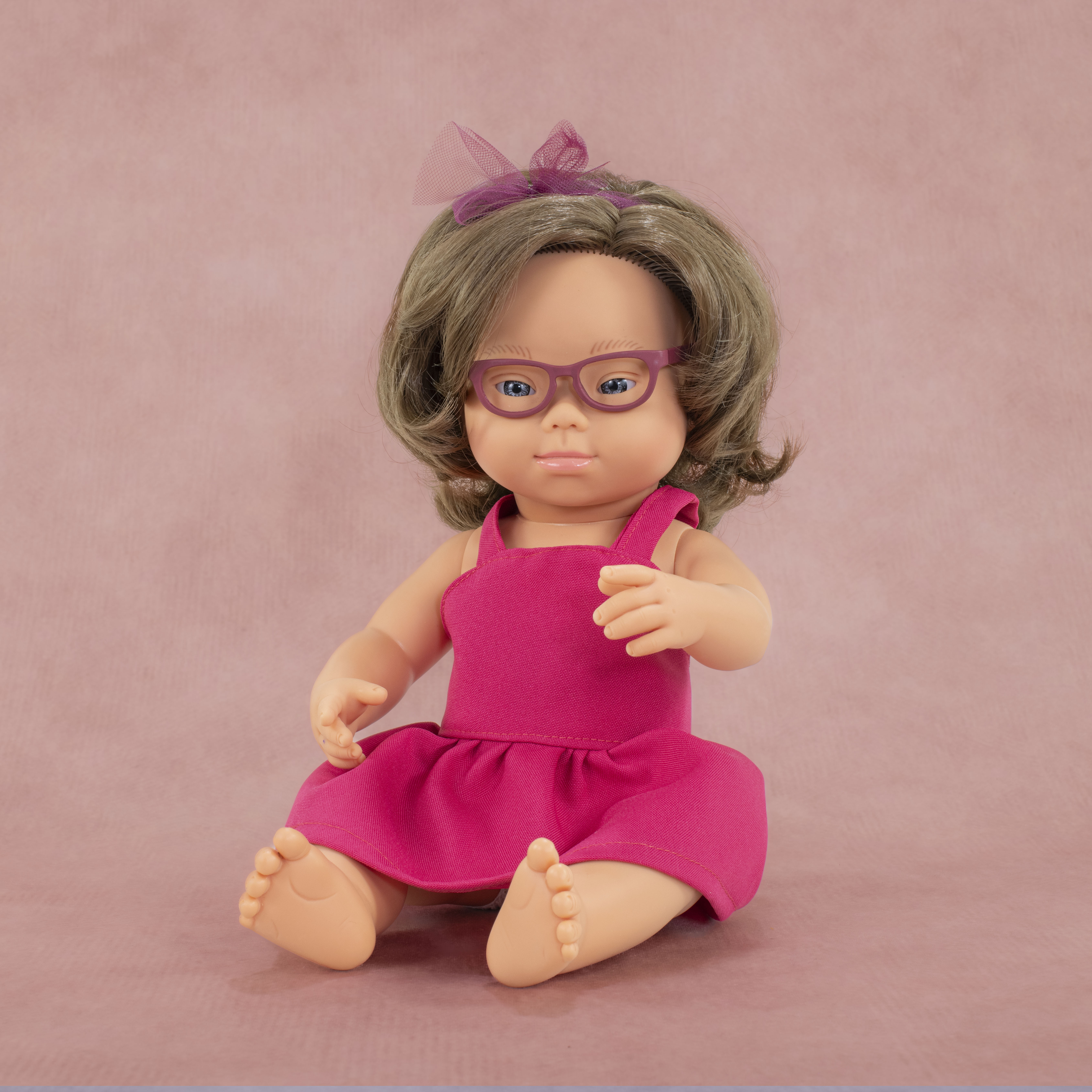 MF&M BABY DOLL GIRL W/DOWN SYND.38CM