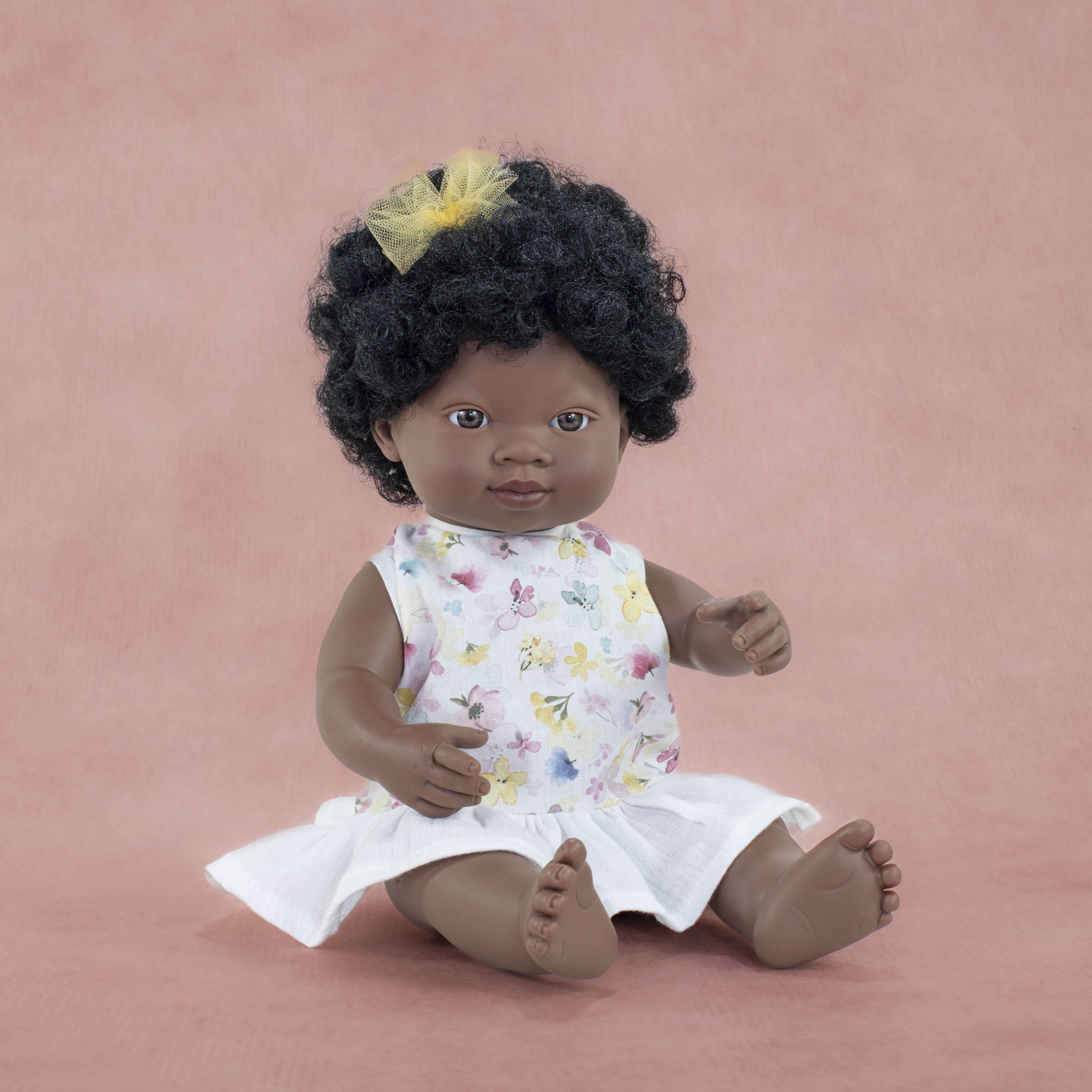 MF&E BABY DOLL AFRICAN GIRL 38CM