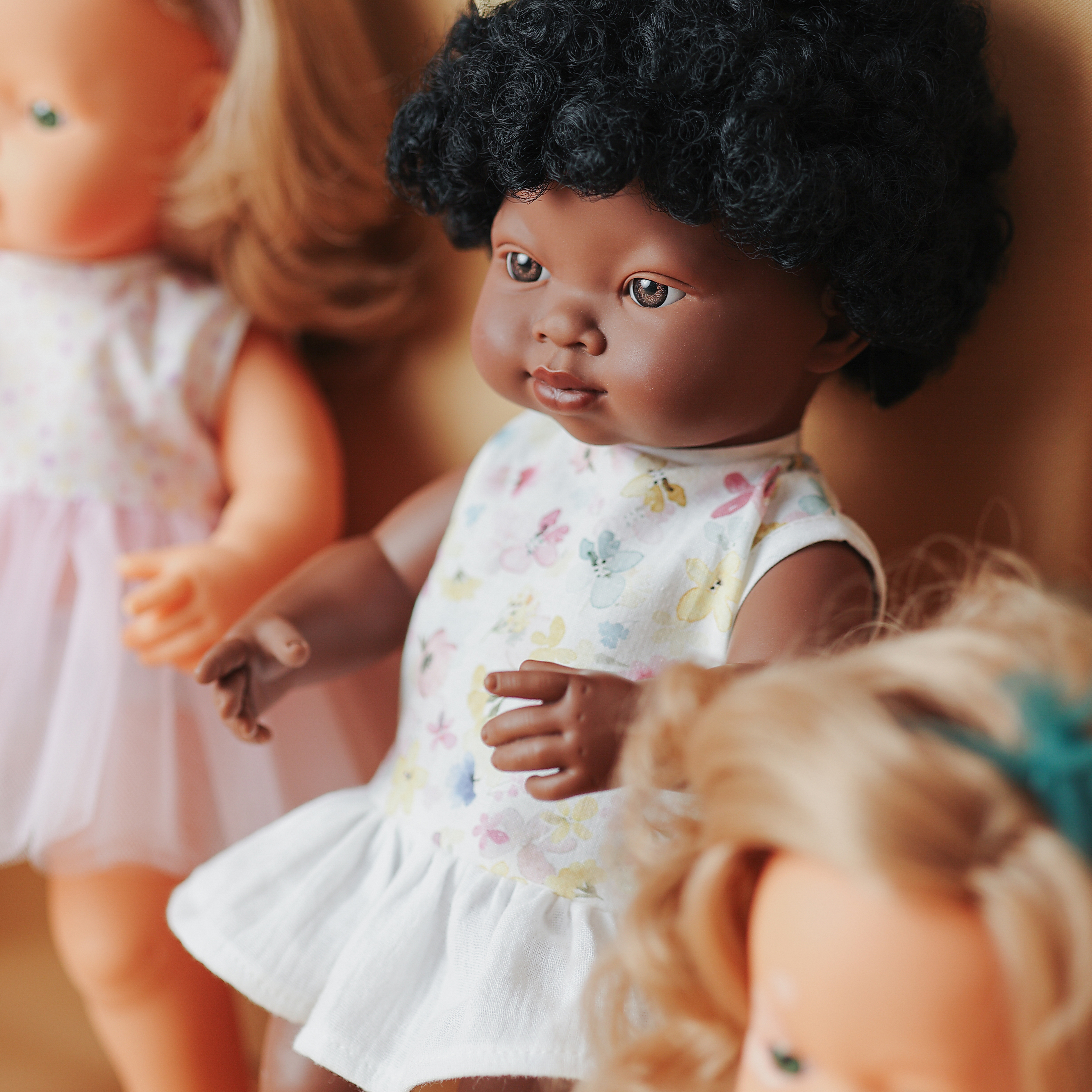 MF&E BABY DOLL AFRICAN GIRL 38CM