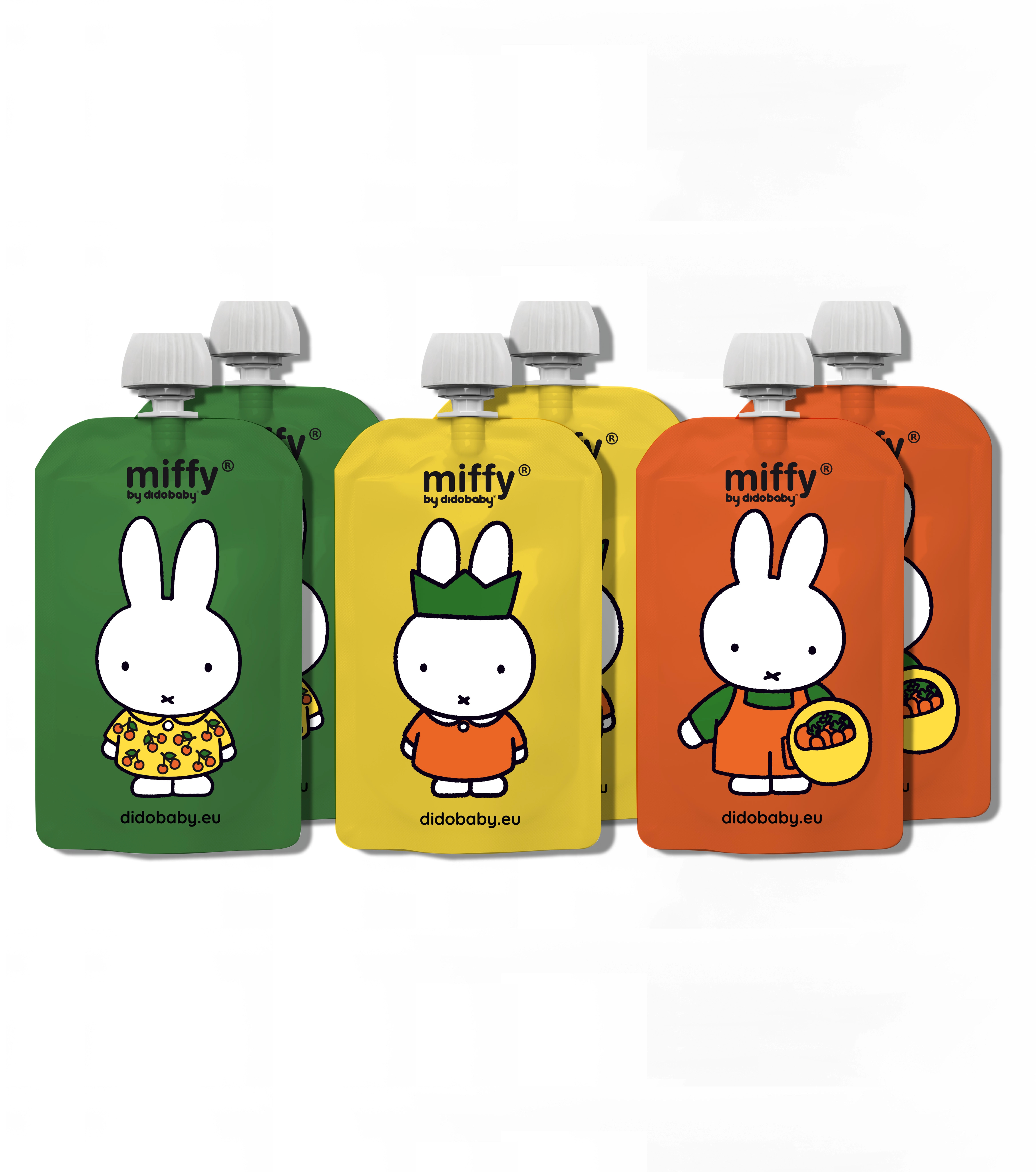 pack 6 reusable pouches - Miffy