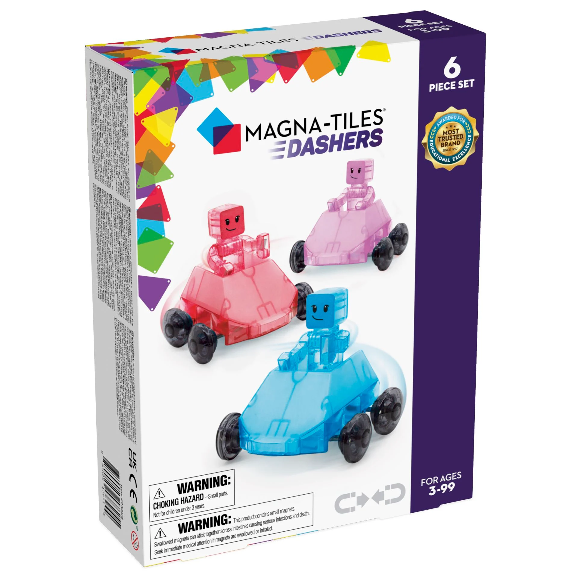 Magna-Tiles, Dashers, 6 deler