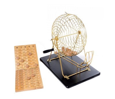 Bingo mill complete. wooden control board and 75 wooden balls