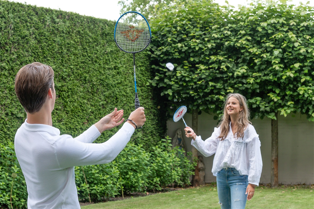 Badminton set 2 players with 2 shuttles in cover / PU 1/25