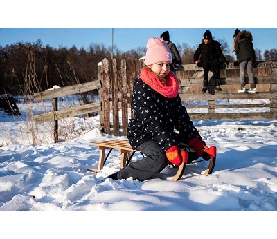 WOODEN SLEDGE  DAVOS 100 CM