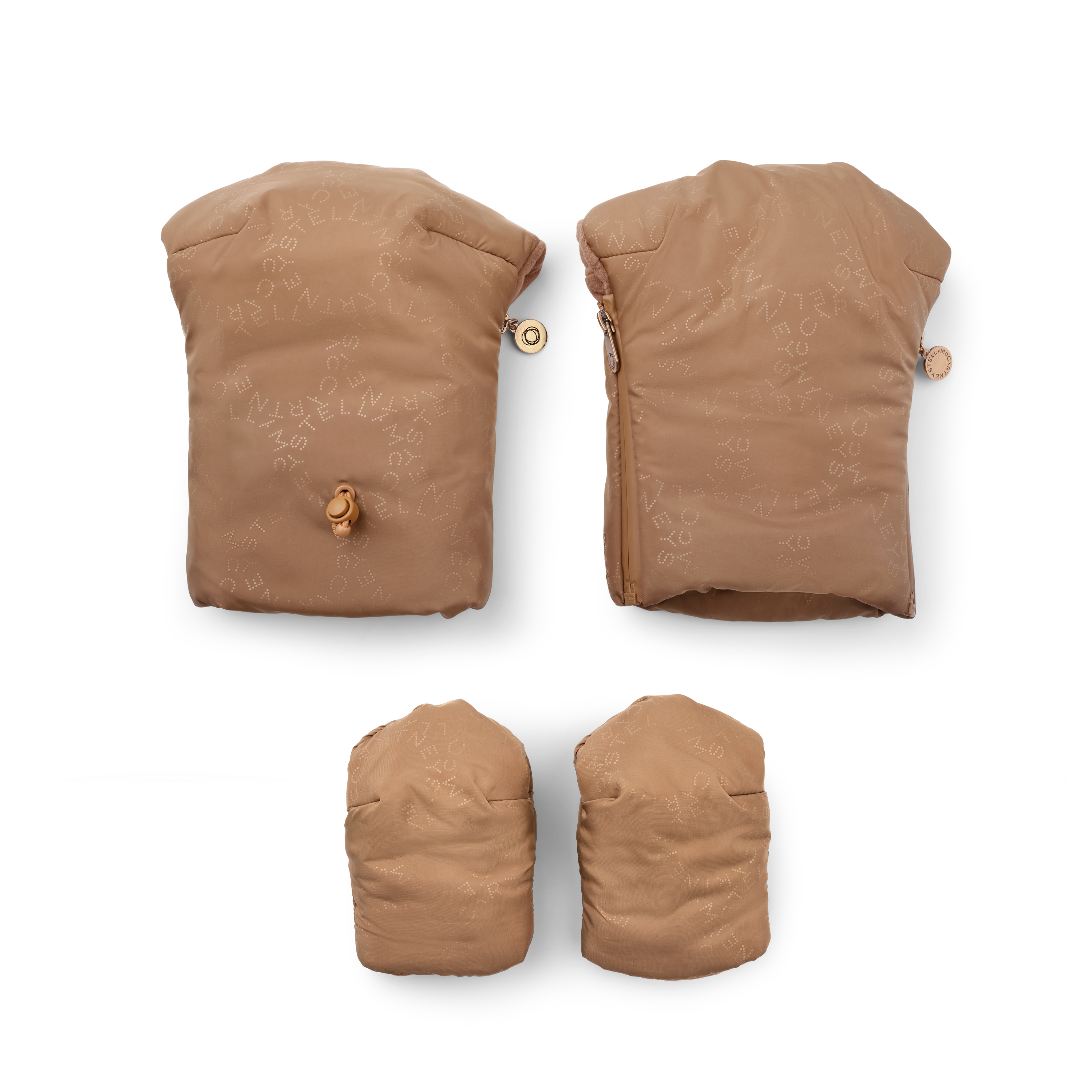 Bugaboo X StellaMcCartney mittens TOBACCO BROWN