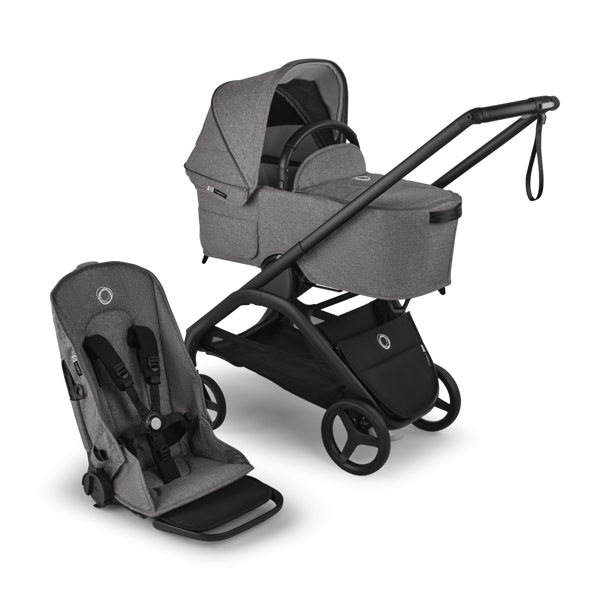 Bugaboo Dragonfly bassinet GREY MELANGE