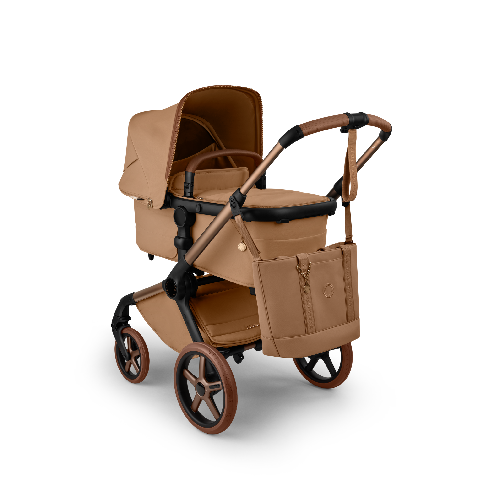 Bugaboo X StellaMcCartney tote bag TOBACCO BROWN