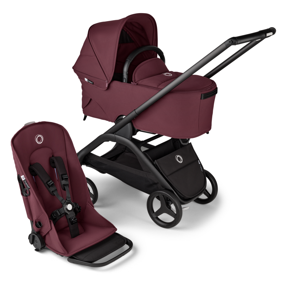 Bugaboo Dragonfly Dark Cherry komplett vogn