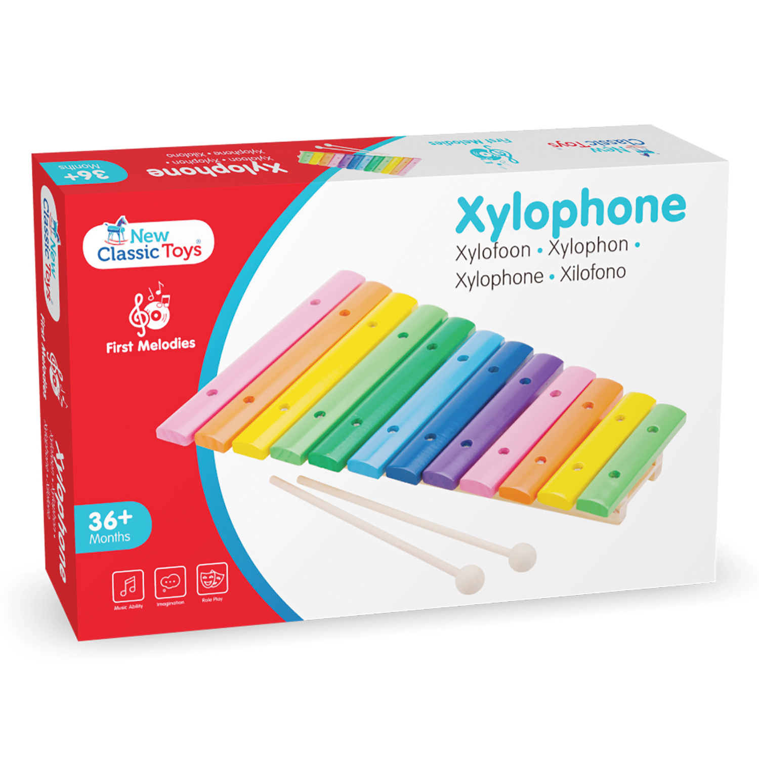 Xylophone with music book - 12 bars