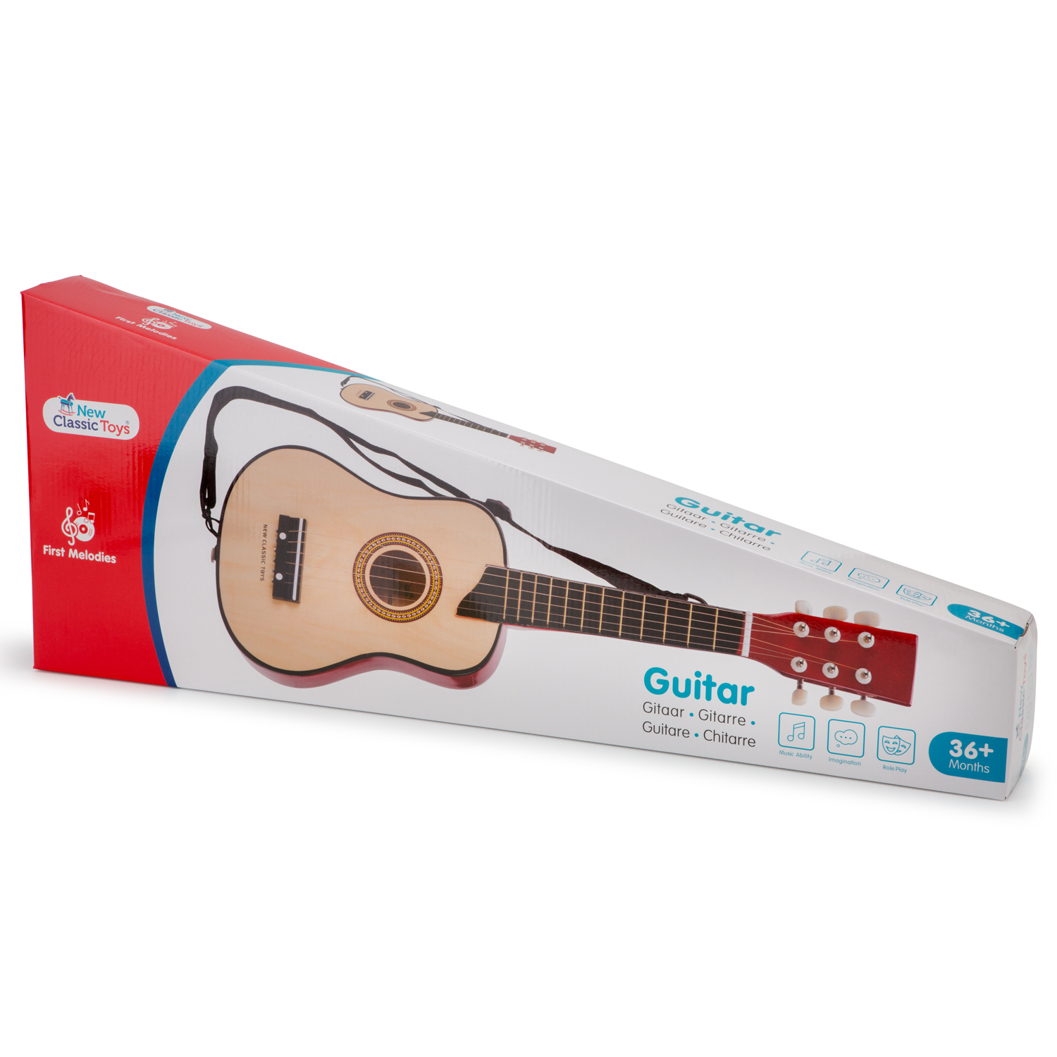 Toy guitar deluxe - brown