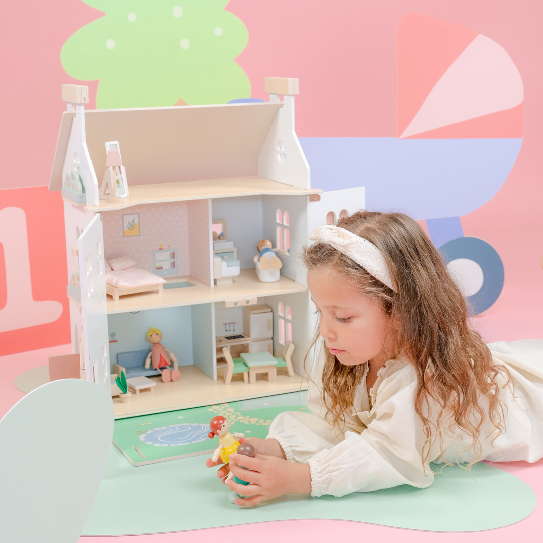 Doll house including furniture