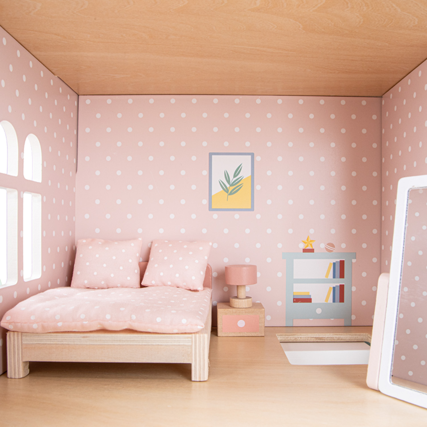 Doll house including furniture
