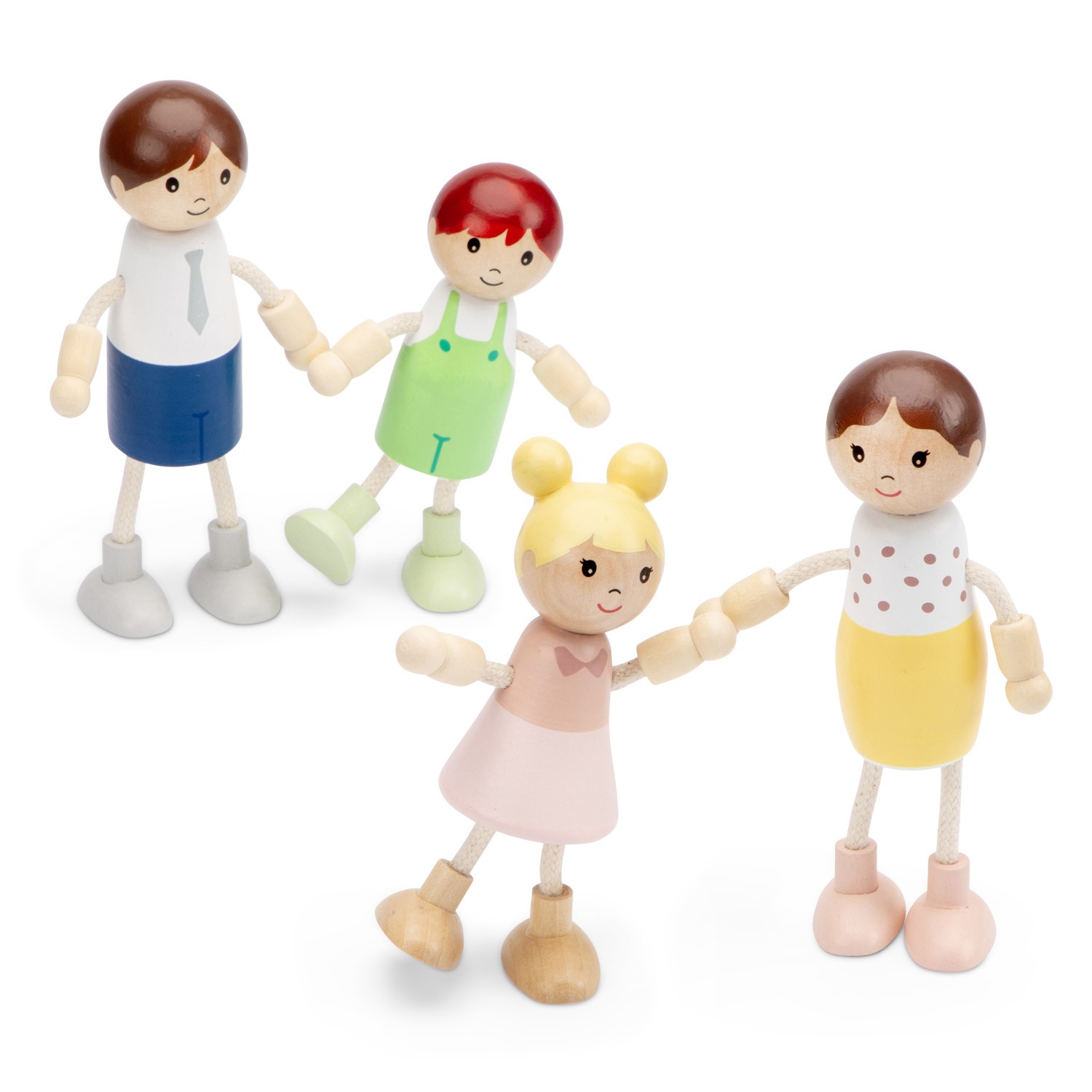 Wooden doll family FSC