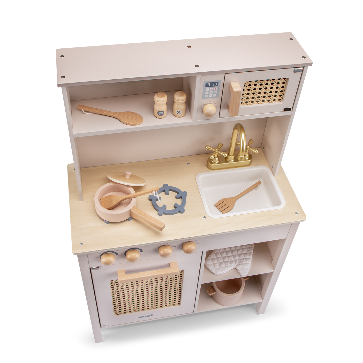 Kitchenette rattan pink FSC