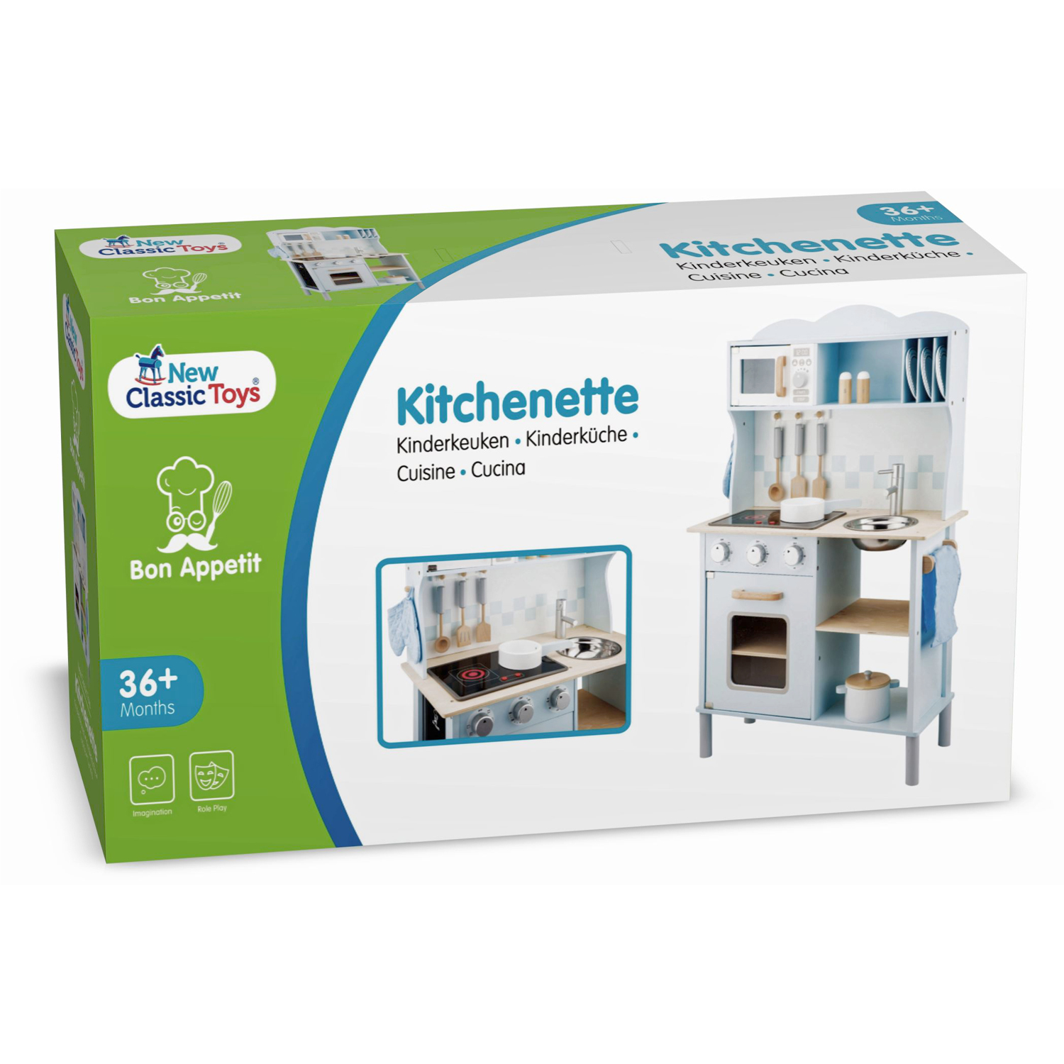Kitchenette - modern - electric cooking - blue