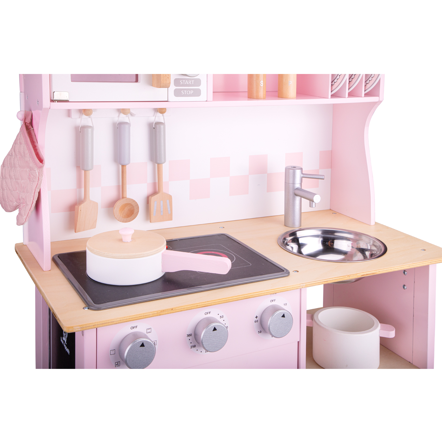 Kitchenette - modern - electric cooking - pink
