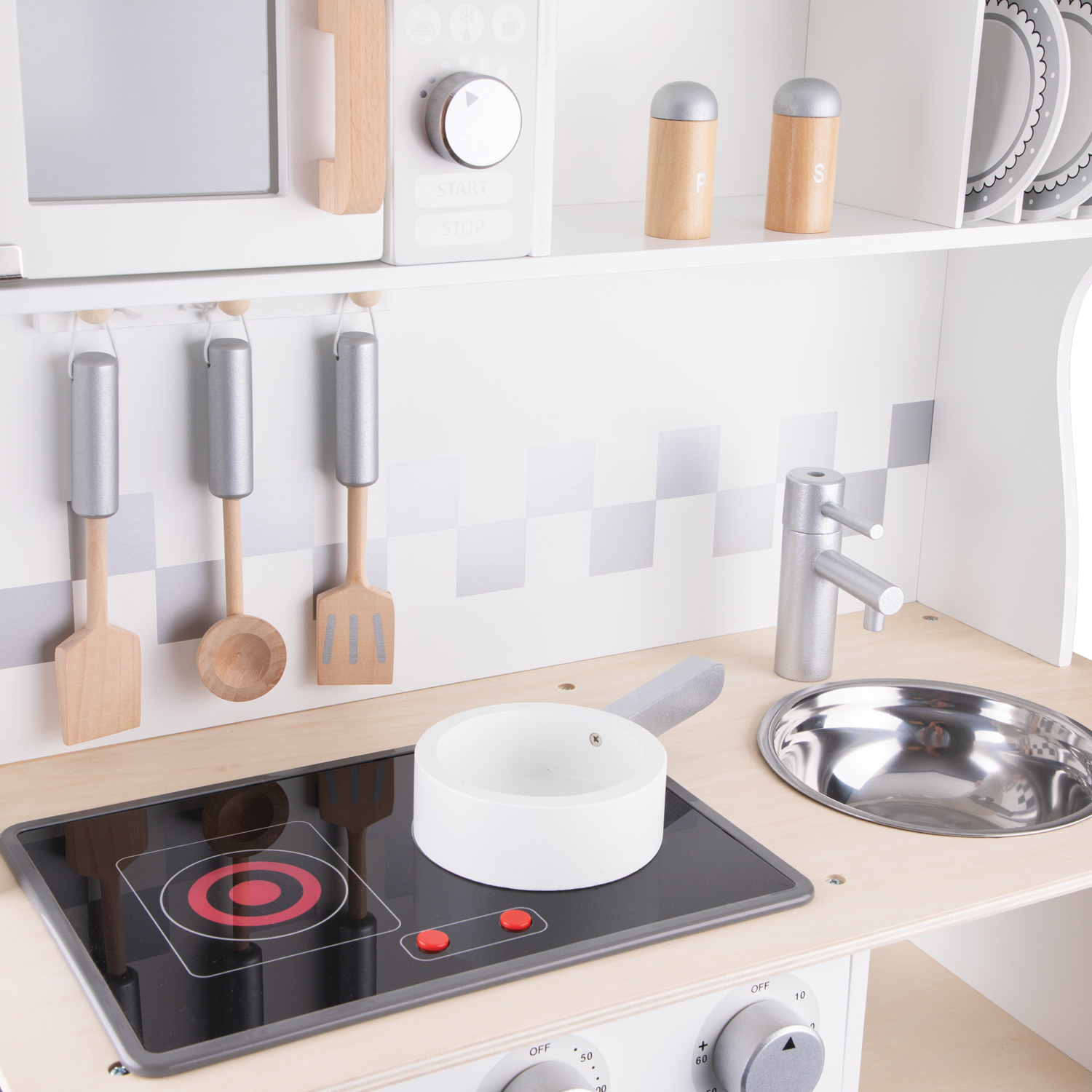Kitchenette - modern - electric cooking - white