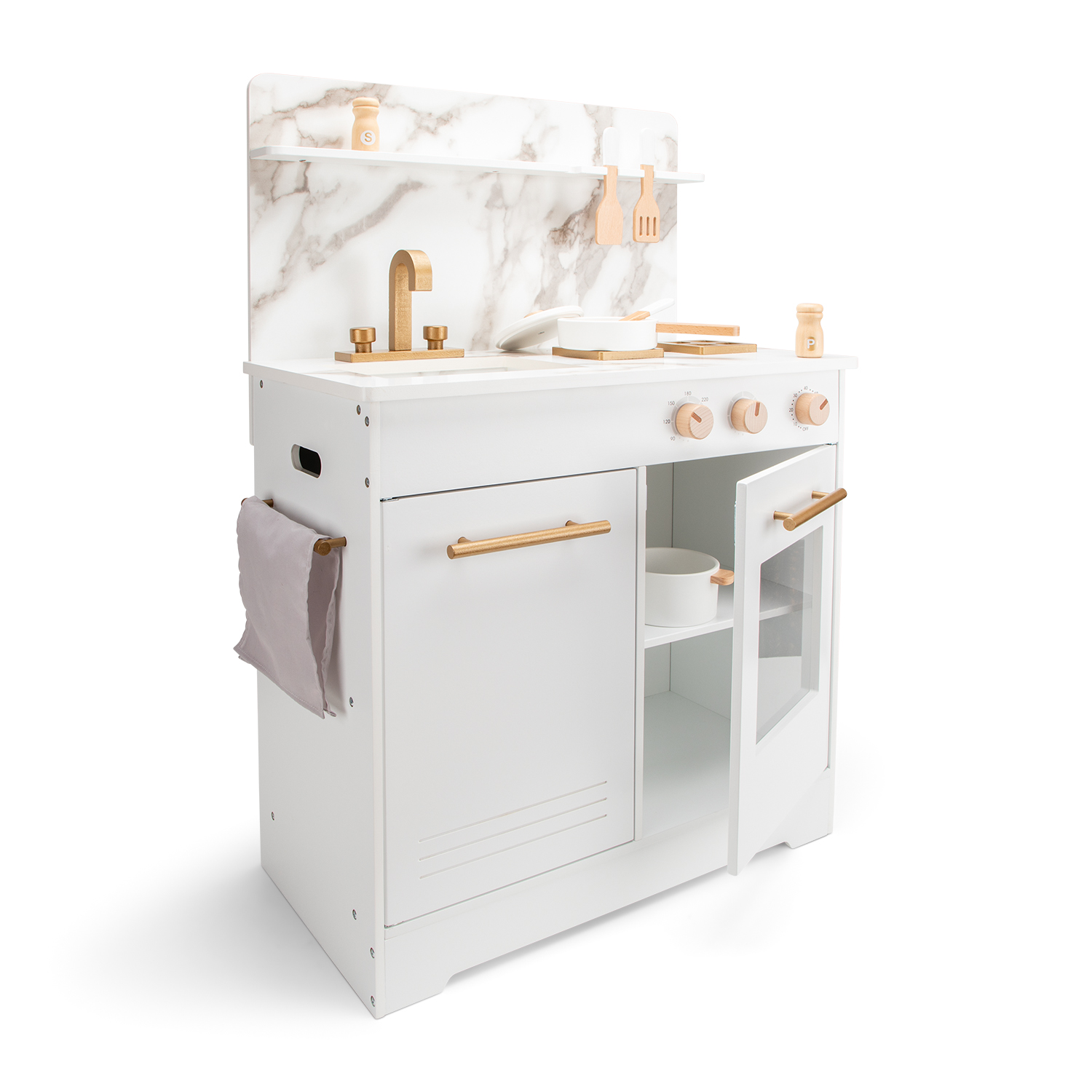 Kitchenette - white with marble print
