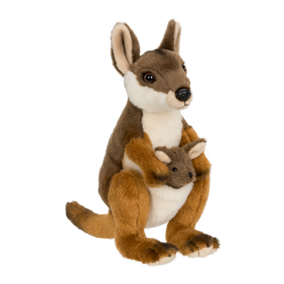 WWF Wallaby with Joey - 19 cm - 7.5