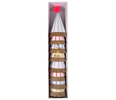 Stripe Pompom Mini Party Hats - ED26