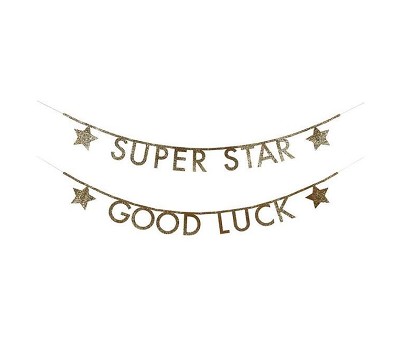 Gold Glitter Letter Garland Kit - SS25