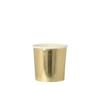 Gold Tumbler Cups (x 8) AW26