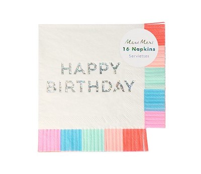 Birthday Fringe Small Napkins - ED26