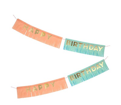 Birthday Fringe Garland Card - ED25