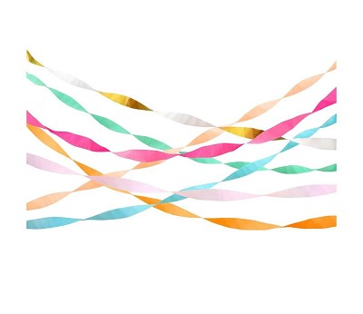 Bright Crepe Paper Streamers - ED26