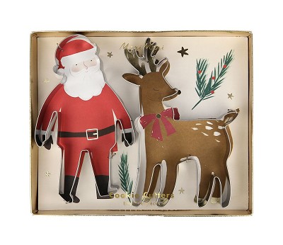 Santa & Reindeer Christmas Cookie Cutters (x 2) AW26