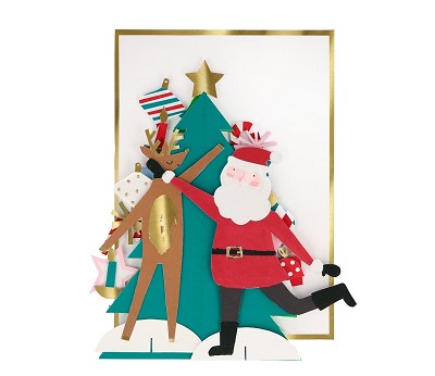 Festive Honeycomb Tree Christmas Card AW26
